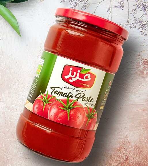 رب گوجه فرنگی عزیز مناسب آشپزی خانگی با طعم متعادل